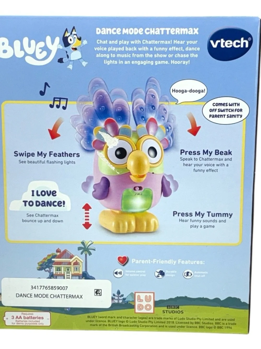 VTech Bluey Dance Mode Chattermax Interactive Learning Baby and Toddler Toys